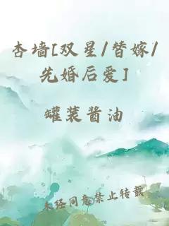 杏墻[雙星/替嫁/先婚后愛]